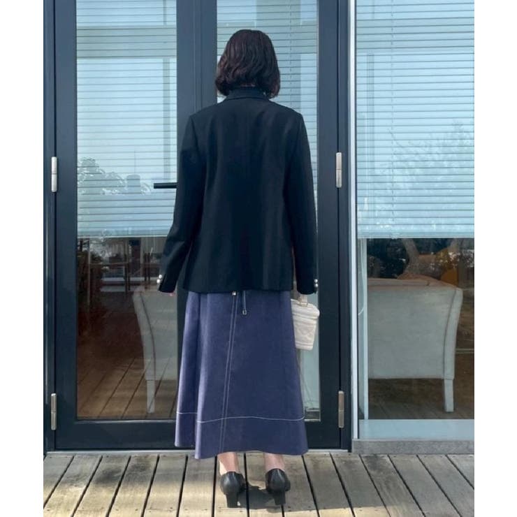 【洗える・ハレの日・通勤】パール調ボタン テーラードジャケット | Couture brooch | 詳細画像37 