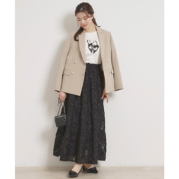 【洗える・ハレの日・通勤】パール調ボタン テーラードジャケット | Couture brooch | 詳細画像12 