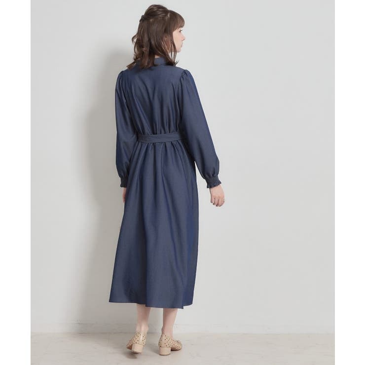 【洗える】ロゴエンブロ シャツワンピース | Couture brooch | 詳細画像4 