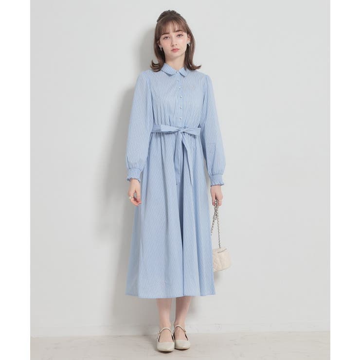 【洗える】ロゴエンブロ シャツワンピース | Couture brooch | 詳細画像12 