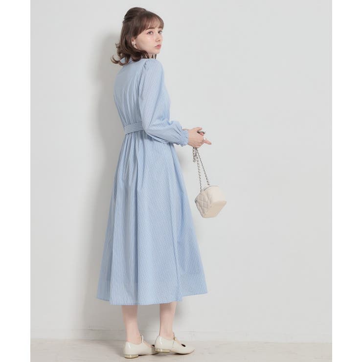 【洗える】ロゴエンブロ シャツワンピース | Couture brooch | 詳細画像14 