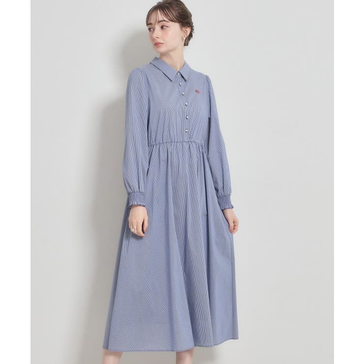 【洗える】ロゴエンブロ シャツワンピース | Couture brooch | 詳細画像33 