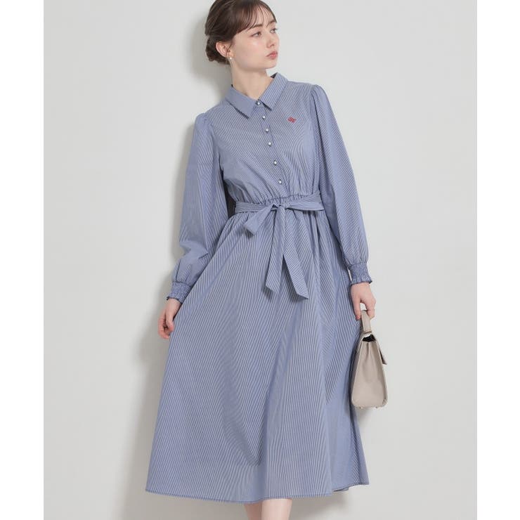 【洗える】ロゴエンブロ シャツワンピース | Couture brooch | 詳細画像29 