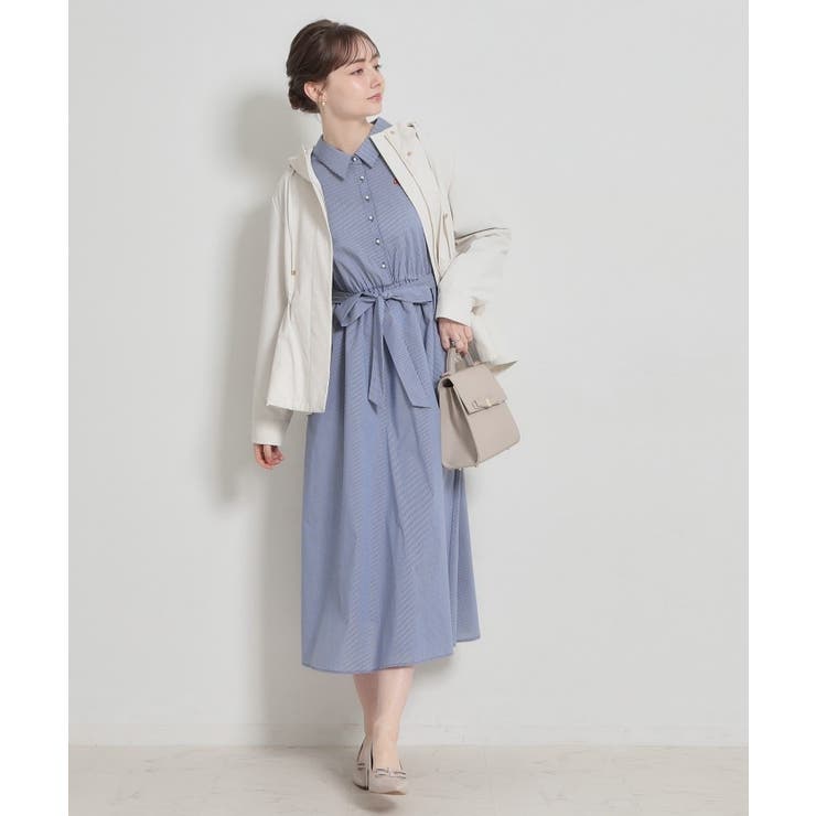 【洗える】ロゴエンブロ シャツワンピース | Couture brooch | 詳細画像26 