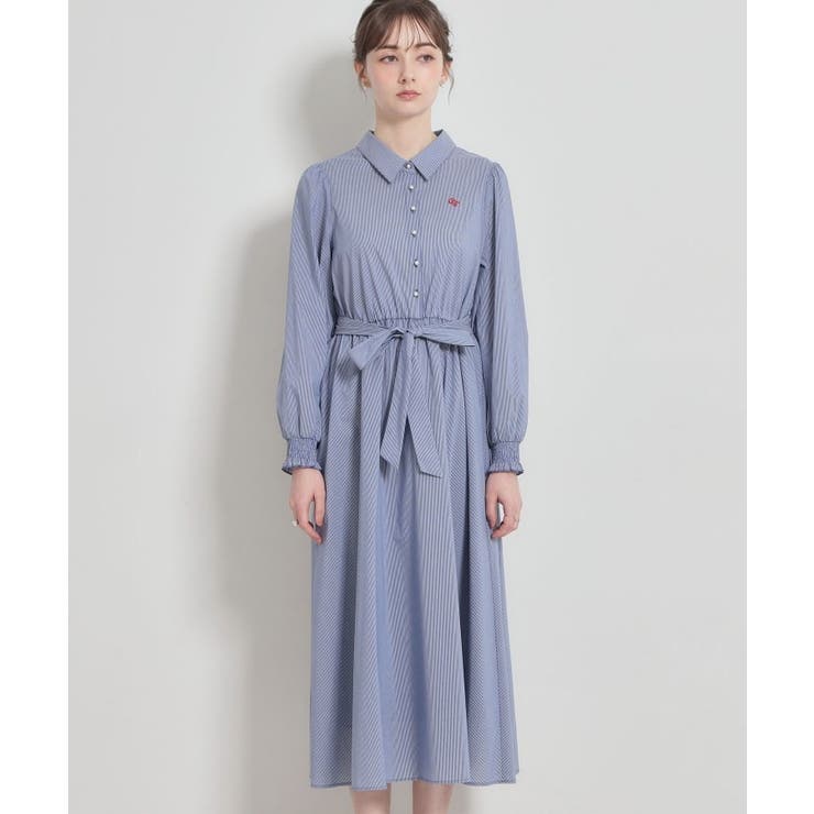 【洗える】ロゴエンブロ シャツワンピース | Couture brooch | 詳細画像41 