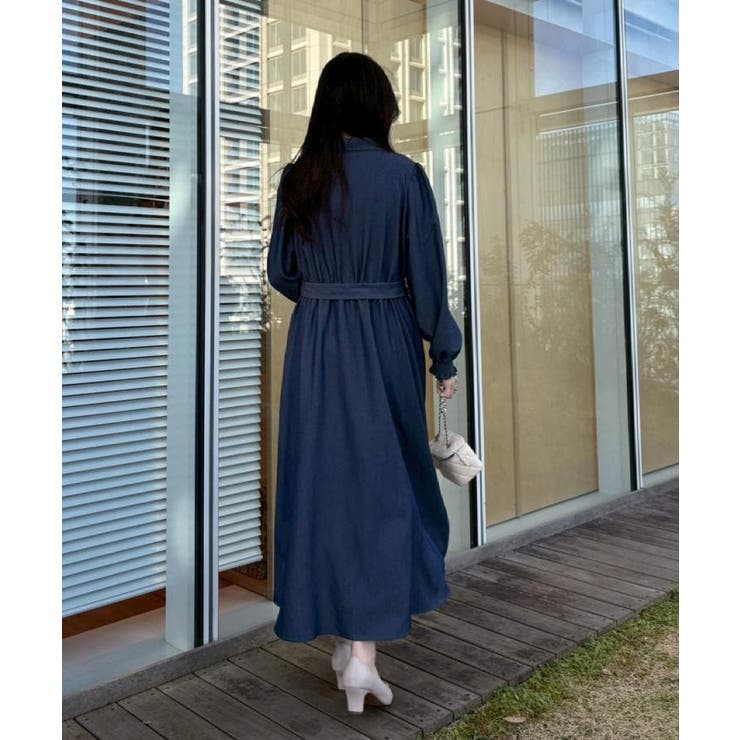 【洗える】ロゴエンブロ シャツワンピース | Couture brooch | 詳細画像9 