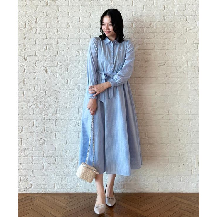 【洗える】ロゴエンブロ シャツワンピース | Couture brooch | 詳細画像23 