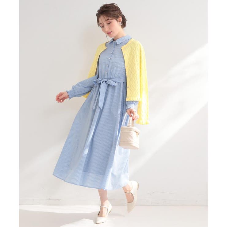 【洗える】ロゴエンブロ シャツワンピース | Couture brooch | 詳細画像21 