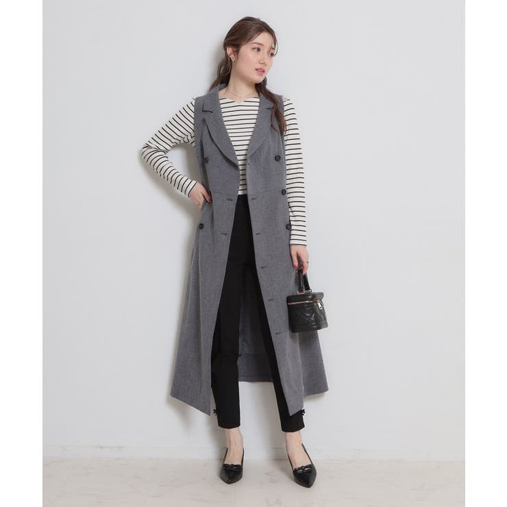 【通勤】リネンライク ジレにもなるジャンスカ | Couture brooch | 詳細画像5 