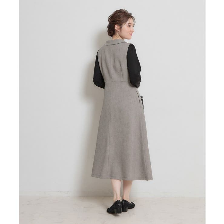 【通勤】リネンライク ジレにもなるジャンスカ | Couture brooch | 詳細画像11 