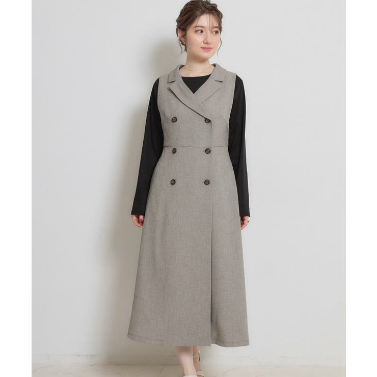 【通勤】リネンライク ジレにもなるジャンスカ | Couture brooch | 詳細画像21 