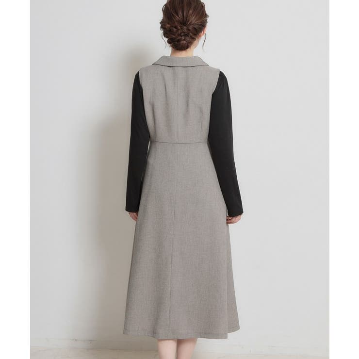 【通勤】リネンライク ジレにもなるジャンスカ | Couture brooch | 詳細画像23 