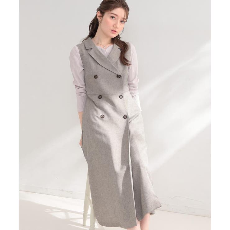 【通勤】リネンライク ジレにもなるジャンスカ | Couture brooch | 詳細画像18 