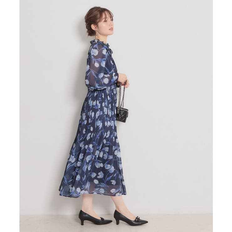 【洗える・着映え】チューリップ柄 ワンピース | Couture brooch | 詳細画像17 