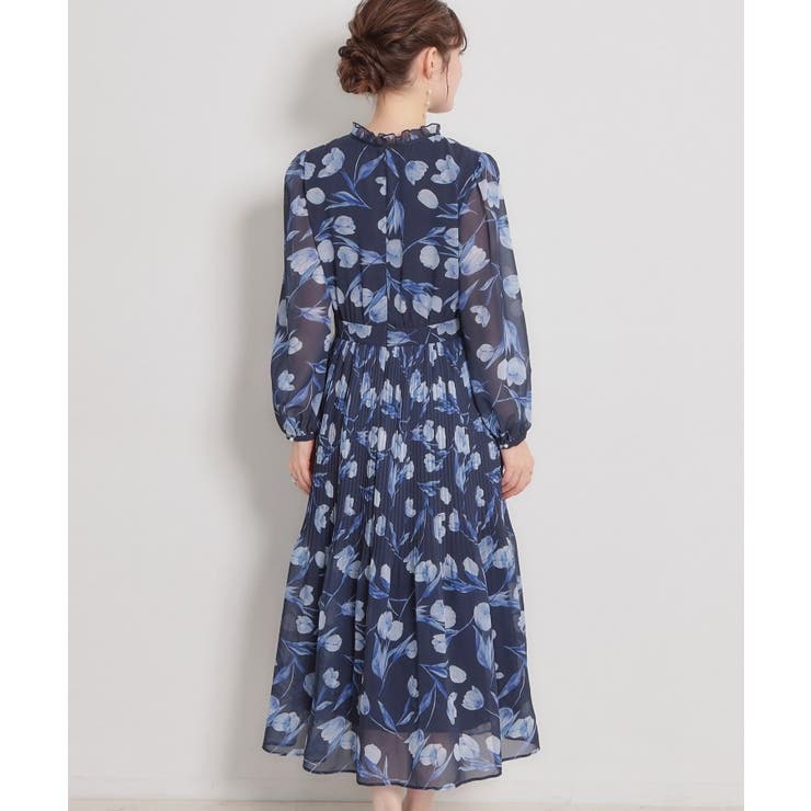 【洗える・着映え】チューリップ柄 ワンピース | Couture brooch | 詳細画像29 