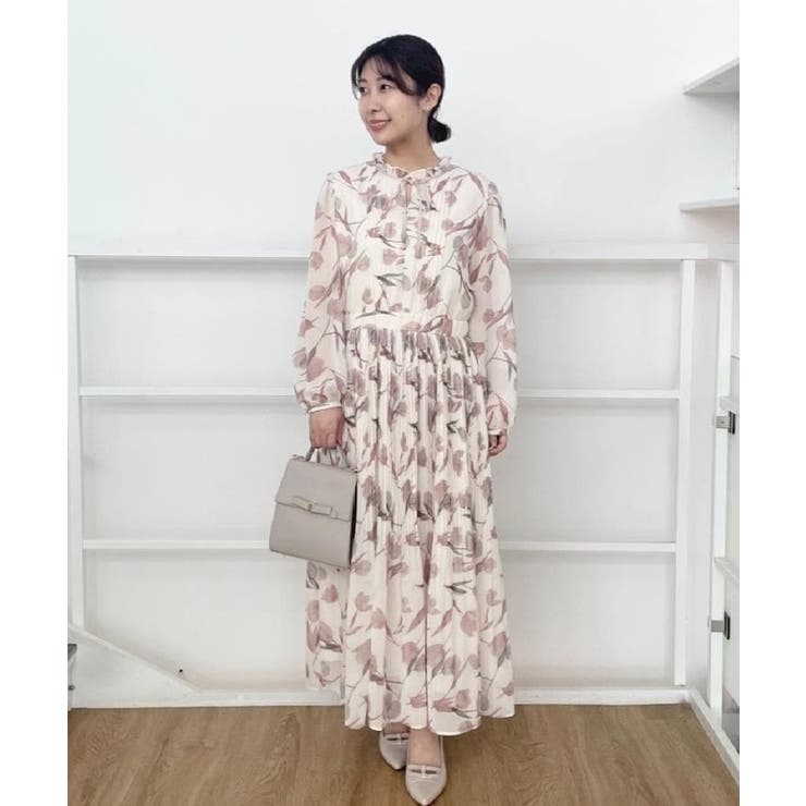 【洗える・着映え】チューリップ柄 ワンピース | Couture brooch | 詳細画像11 