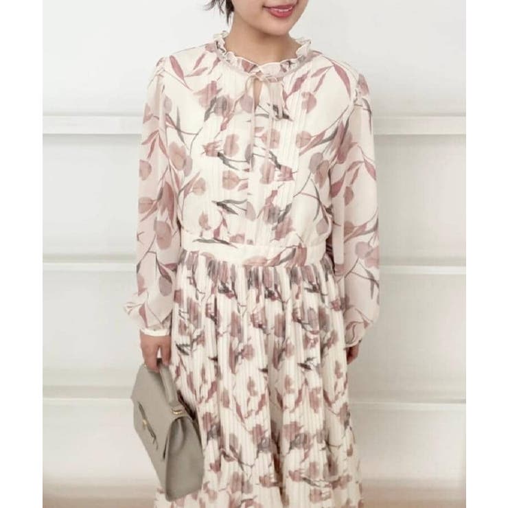 【洗える・着映え】チューリップ柄 ワンピース | Couture brooch | 詳細画像14 