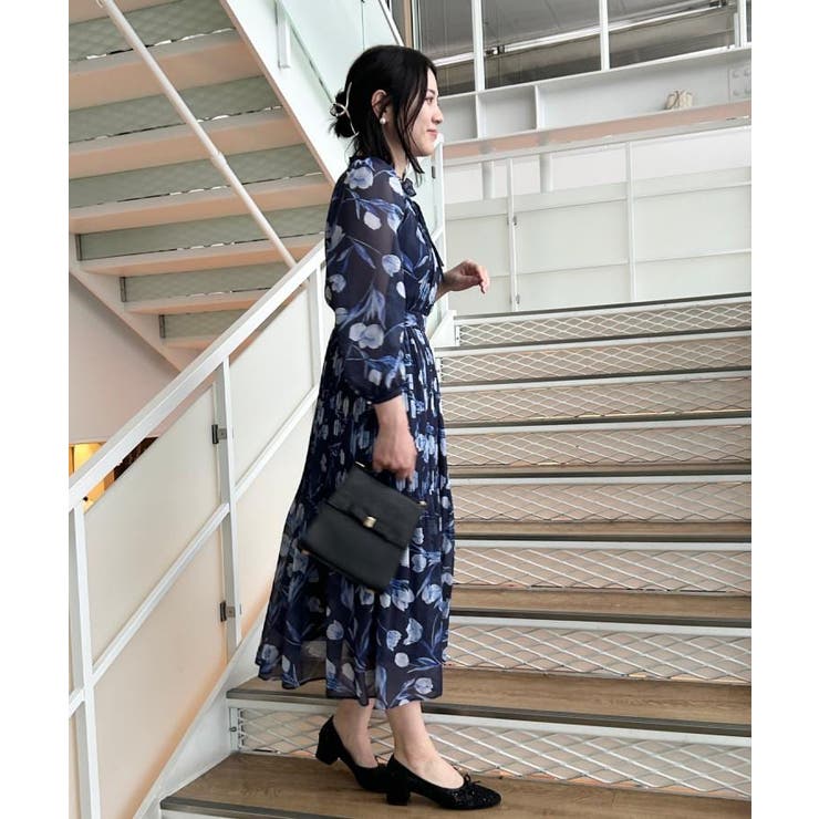 【洗える・着映え】チューリップ柄 ワンピース | Couture brooch | 詳細画像22 