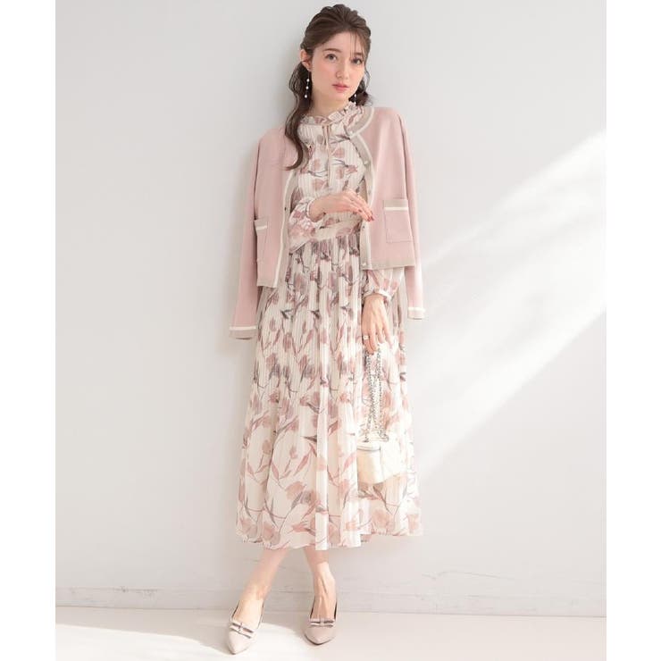 【洗える・着映え】チューリップ柄 ワンピース | Couture brooch | 詳細画像9 