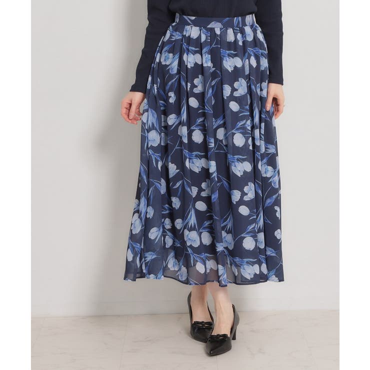 【洗える】チューリップ柄スカート | Couture brooch | 詳細画像15 