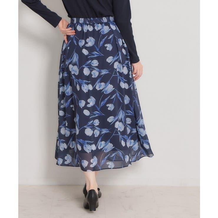 【洗える】チューリップ柄スカート | Couture brooch | 詳細画像16 