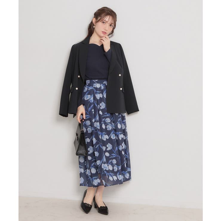 【洗える】チューリップ柄スカート | Couture brooch | 詳細画像11 