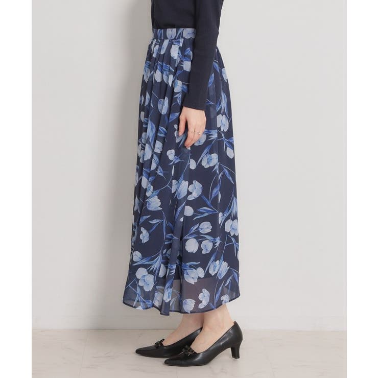 【洗える】チューリップ柄スカート | Couture brooch | 詳細画像27 