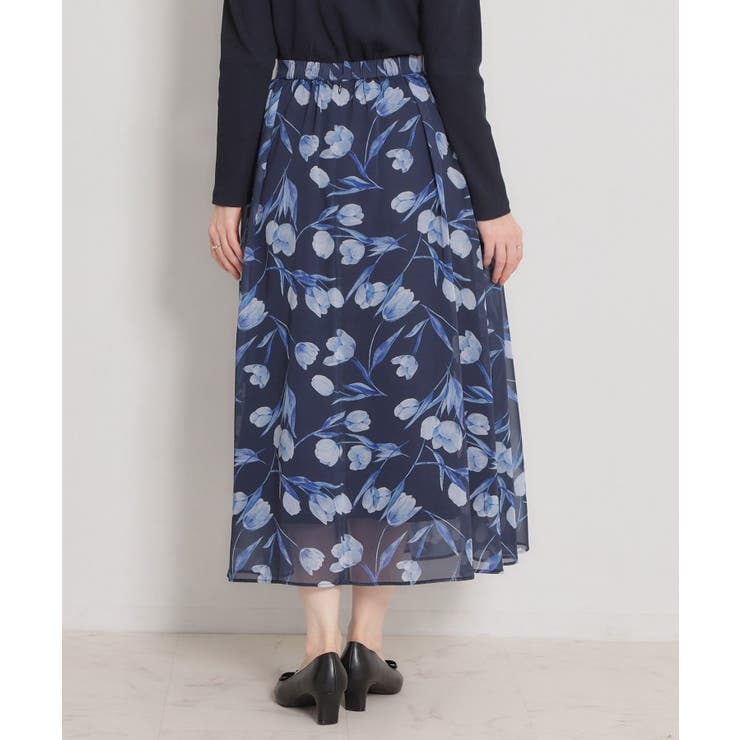 【洗える】チューリップ柄スカート | Couture brooch | 詳細画像28 