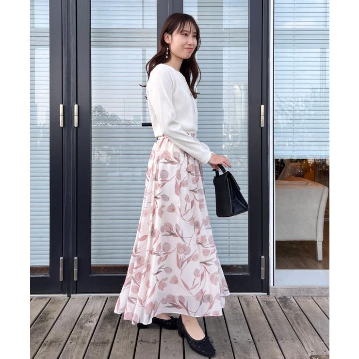 【洗える】チューリップ柄スカート | Couture brooch | 詳細画像8 