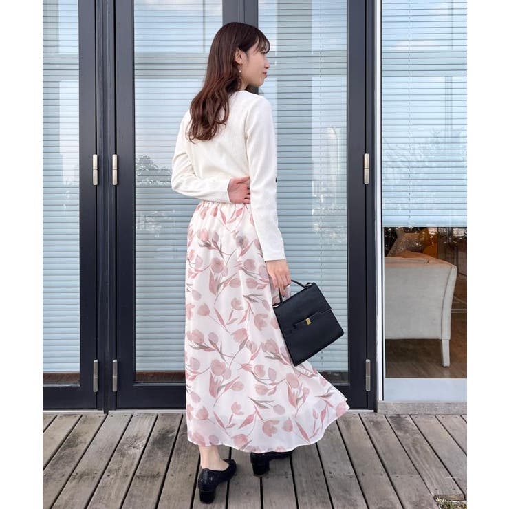 【洗える】チューリップ柄スカート | Couture brooch | 詳細画像9 