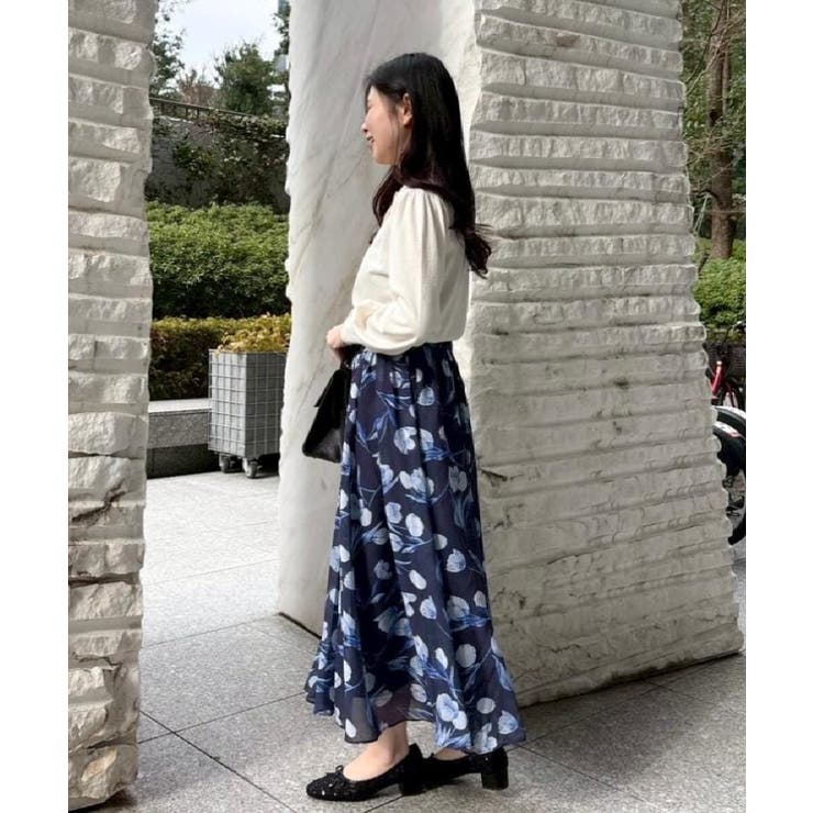 【洗える】チューリップ柄スカート | Couture brooch | 詳細画像21 