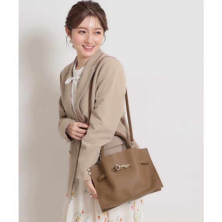 ブラウン(043) | 巾着付き2wayトートバッグ | Couture brooch