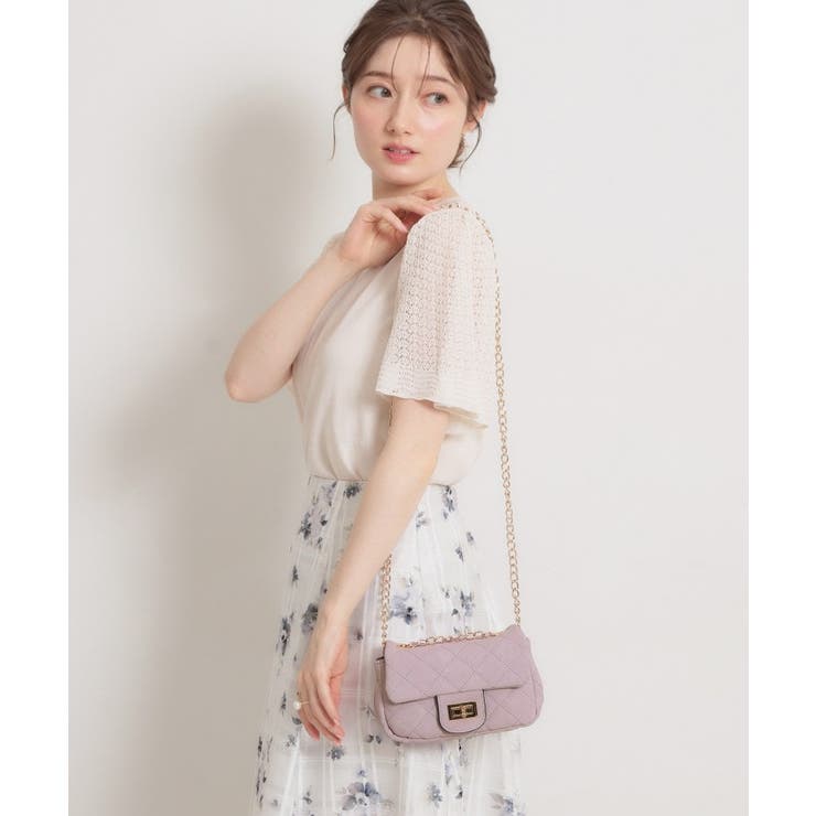 スエード調ミニショルダーバッグ | Couture brooch | 詳細画像3 