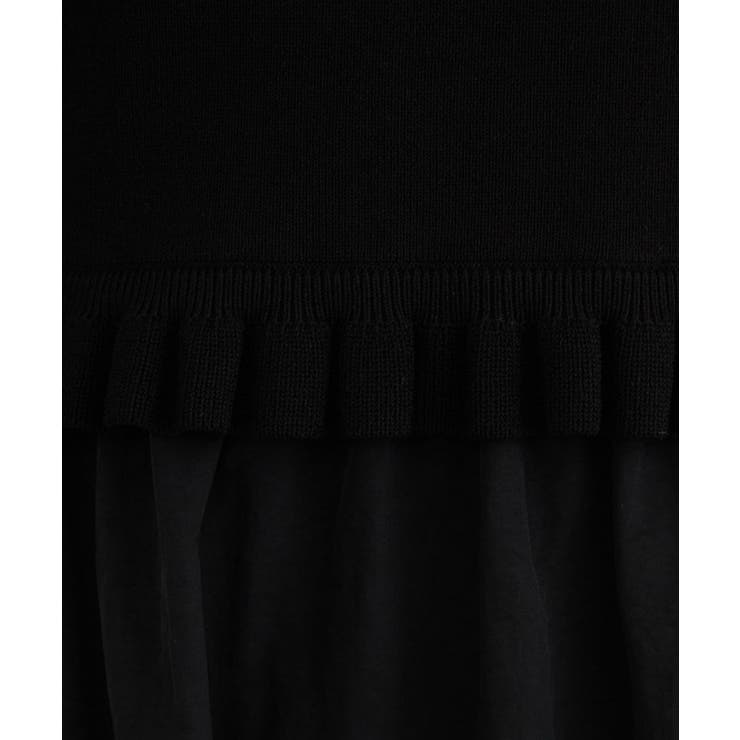 ほんのり甘い フリルニット ドッキングワンピース【洗濯機可】 | Couture brooch | 詳細画像31 