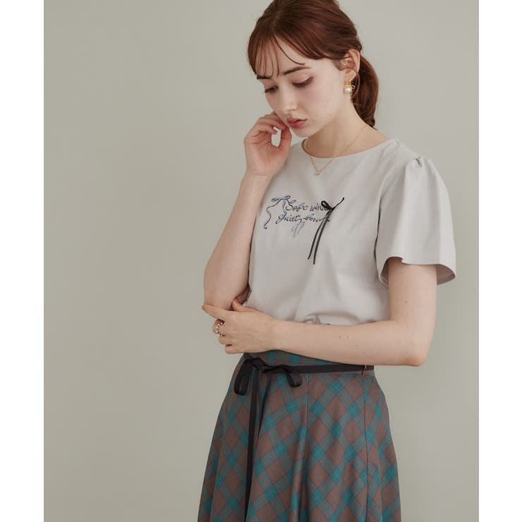 リボンロゴTシャツ | Couture brooch | 詳細画像9 
