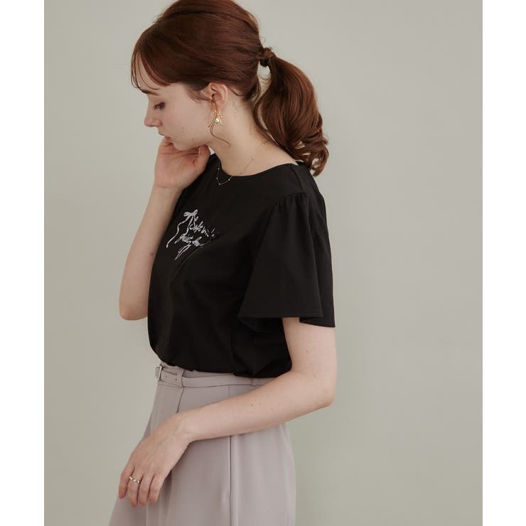 リボンロゴTシャツ | Couture brooch | 詳細画像16 