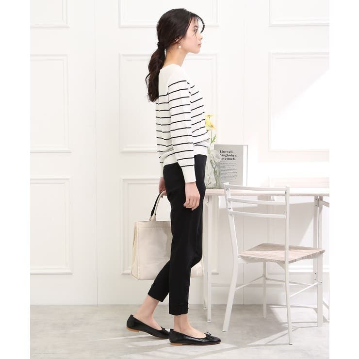 【ラクチンきれい見えパンツ】リボンハイパーストレッチパンツ | Couture brooch | 詳細画像65 