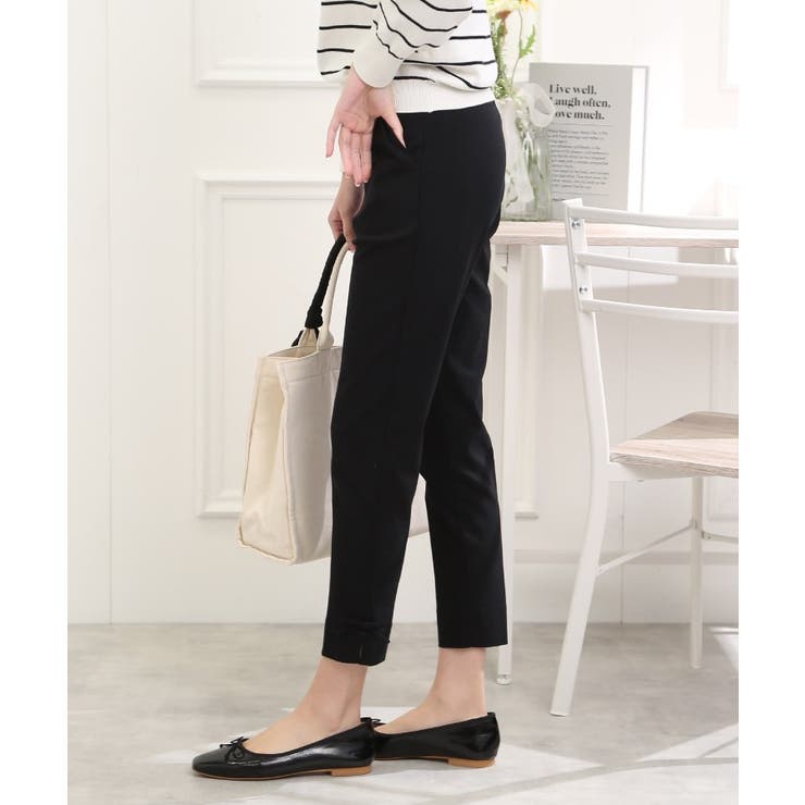 【ラクチンきれい見えパンツ】リボンハイパーストレッチパンツ | Couture brooch | 詳細画像66 