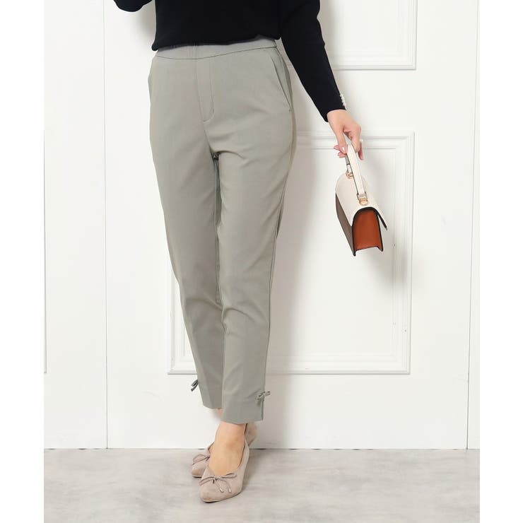 【ラクチンきれい見えパンツ】リボンハイパーストレッチパンツ | Couture brooch | 詳細画像22 