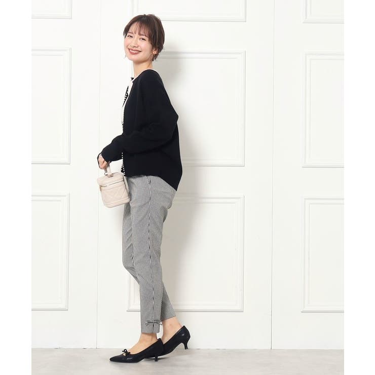 【ラクチンきれい見えパンツ】リボンハイパーストレッチパンツ | Couture brooch | 詳細画像41 