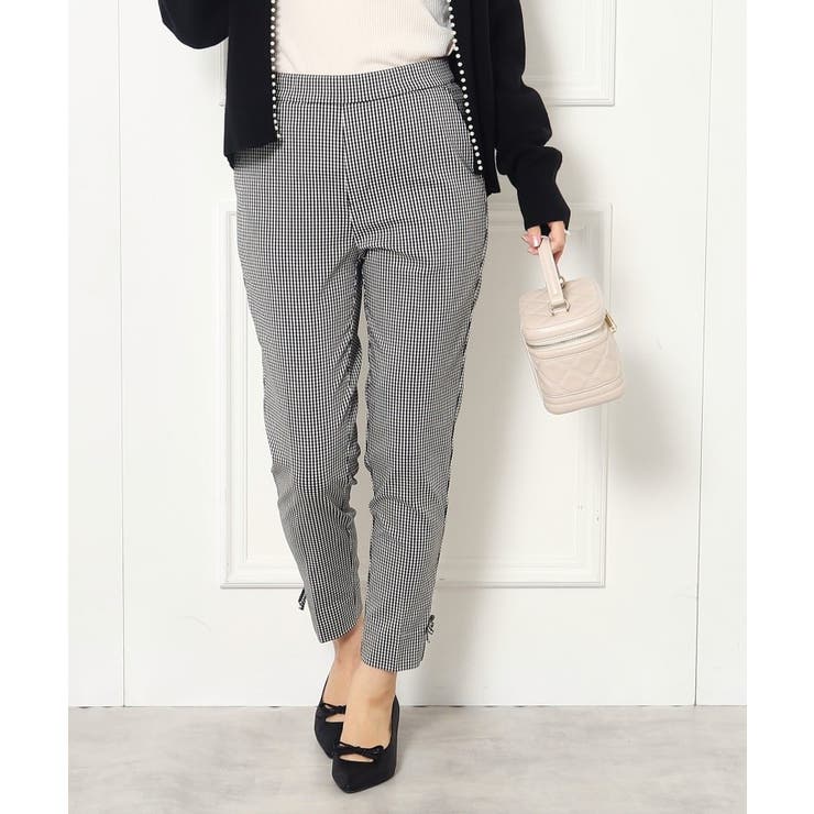 【ラクチンきれい見えパンツ】リボンハイパーストレッチパンツ | Couture brooch | 詳細画像43 