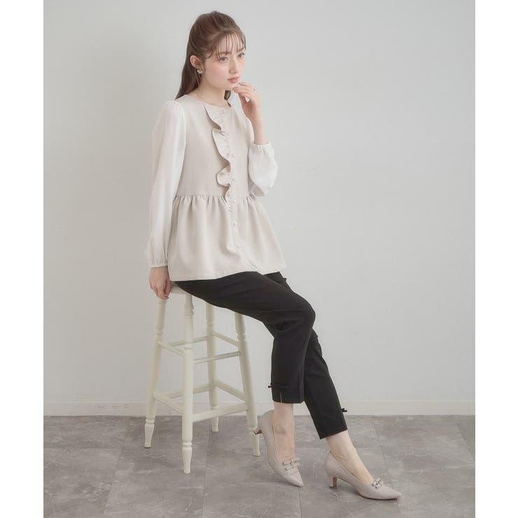 リボンハイパーストレッチパンツ | Couture brooch | 詳細画像6 