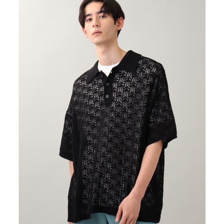 メッシュポロニット[品番：WRDW0148640]｜THE SHOP  TK（ザショップティーケー）のメンズファッション通販｜SHOPLIST（ショップリスト）