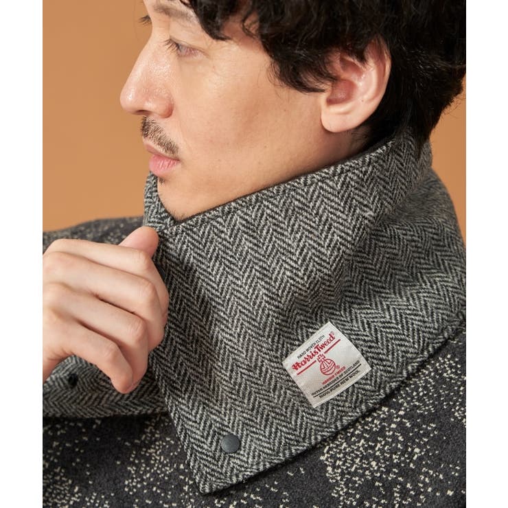 HARRIS TWEED／ハリスツイード】ショートボアネックウォーマー