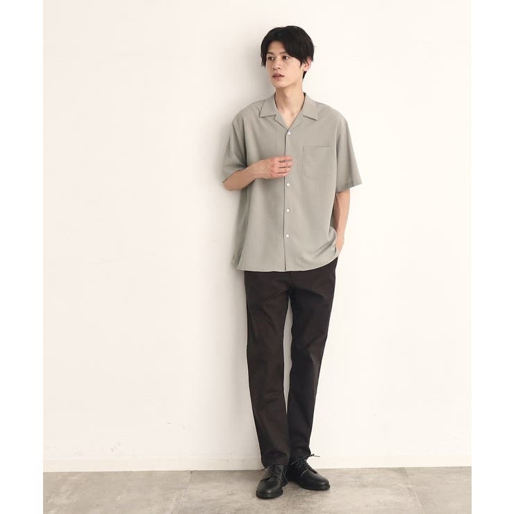 楊柳オープンカラー半袖シャツ[品番：WRDW0202660]｜THE SHOP TK