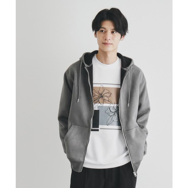 スウェードライクダンボールジップパーカー[品番：WRDW0206100]｜THE SHOP  TK（ザショップティーケー）のメンズファッション通販｜SHOPLIST（ショップリスト）