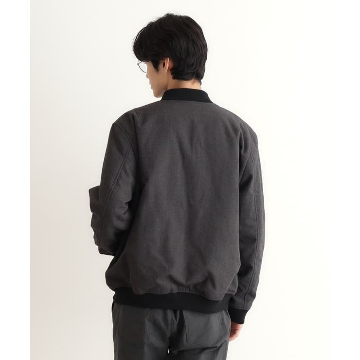 シャークスキン薄中綿リブブルゾン | THE SHOP TK | 詳細画像20 