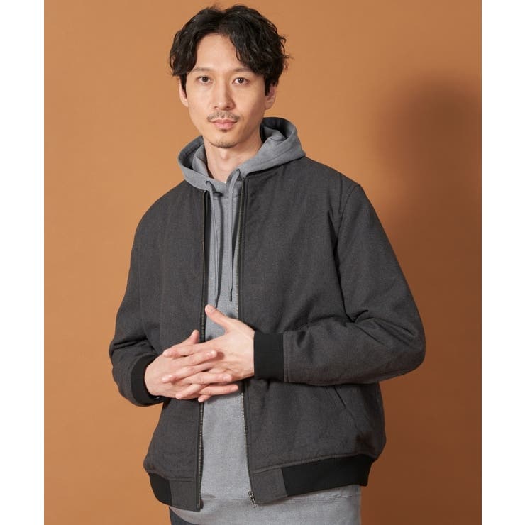 シャークスキン薄中綿リブブルゾン[品番：WRDW0206869]｜THE SHOP  TK（ザショップティーケー）のメンズファッション通販｜SHOPLIST（ショップリスト）