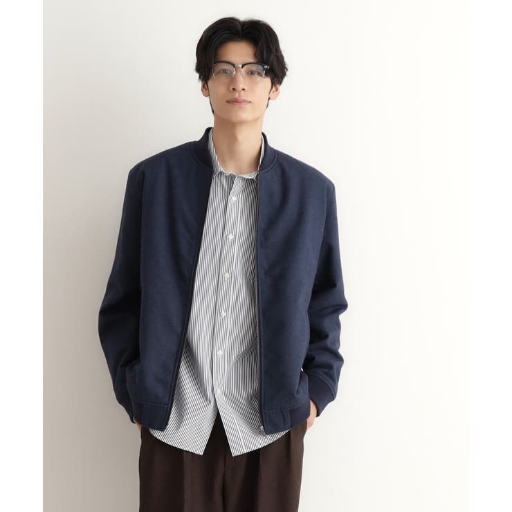 シャークスキン薄中綿リブブルゾン | THE SHOP TK | 詳細画像14 