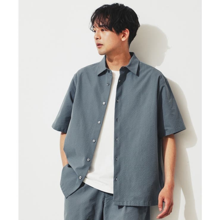 シアサッカーメッシュシャツ[品番：WRDW0199191]｜THE SHOP TK